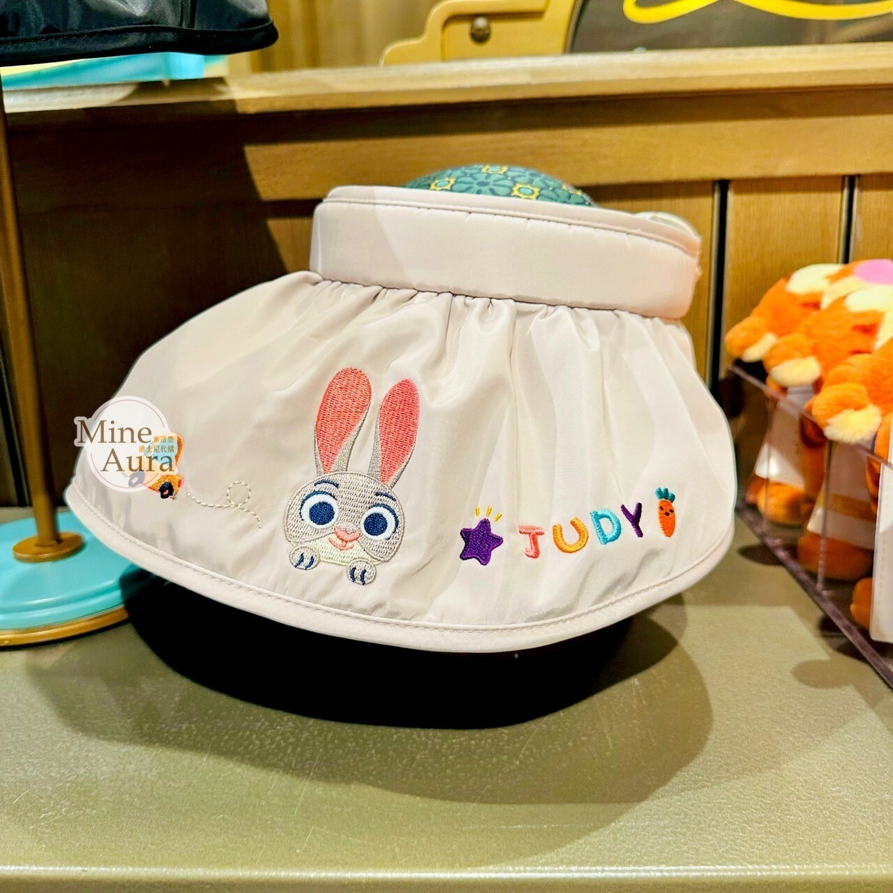 哈茱蒂 Judy 兔 刺繡大頭 造型 遮陽帽 帽子 動物方城市 Zootopia -上海迪士尼樂園