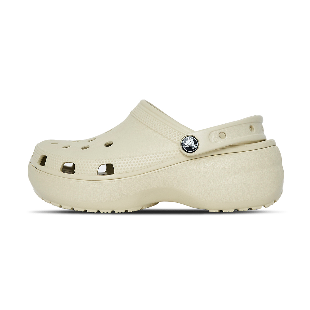 Crocs Classic Platform Clog W 女 奶茶 洞洞鞋 厚底 卡駱馳 涼拖鞋 2067502Y2