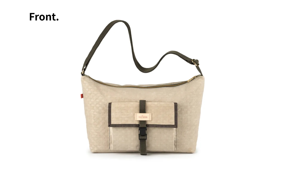 棕色斜背包 防潑水斜背包 跨肩包 斜肩包 男包 女包 包包推薦 包包品牌 休閒包款 Soldier 趣遊無邊斜背包 satana SOS2970-419 奶茶色 正面照