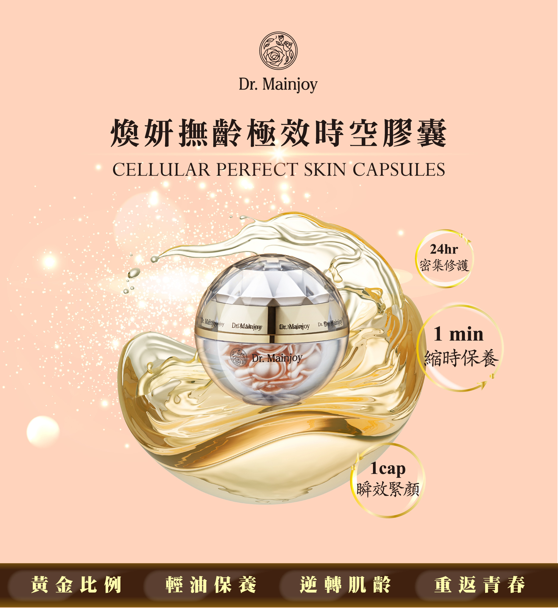 【官網獨家】Dr.Mainjoy煥妍撫齡 極效時空膠囊2盒/共60顆