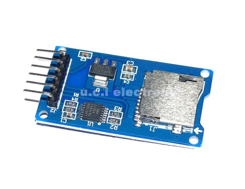 【UCI電子】(13-6) Micro SD卡模組 SPI介面 迷你TF卡讀寫 有電位元轉換晶片