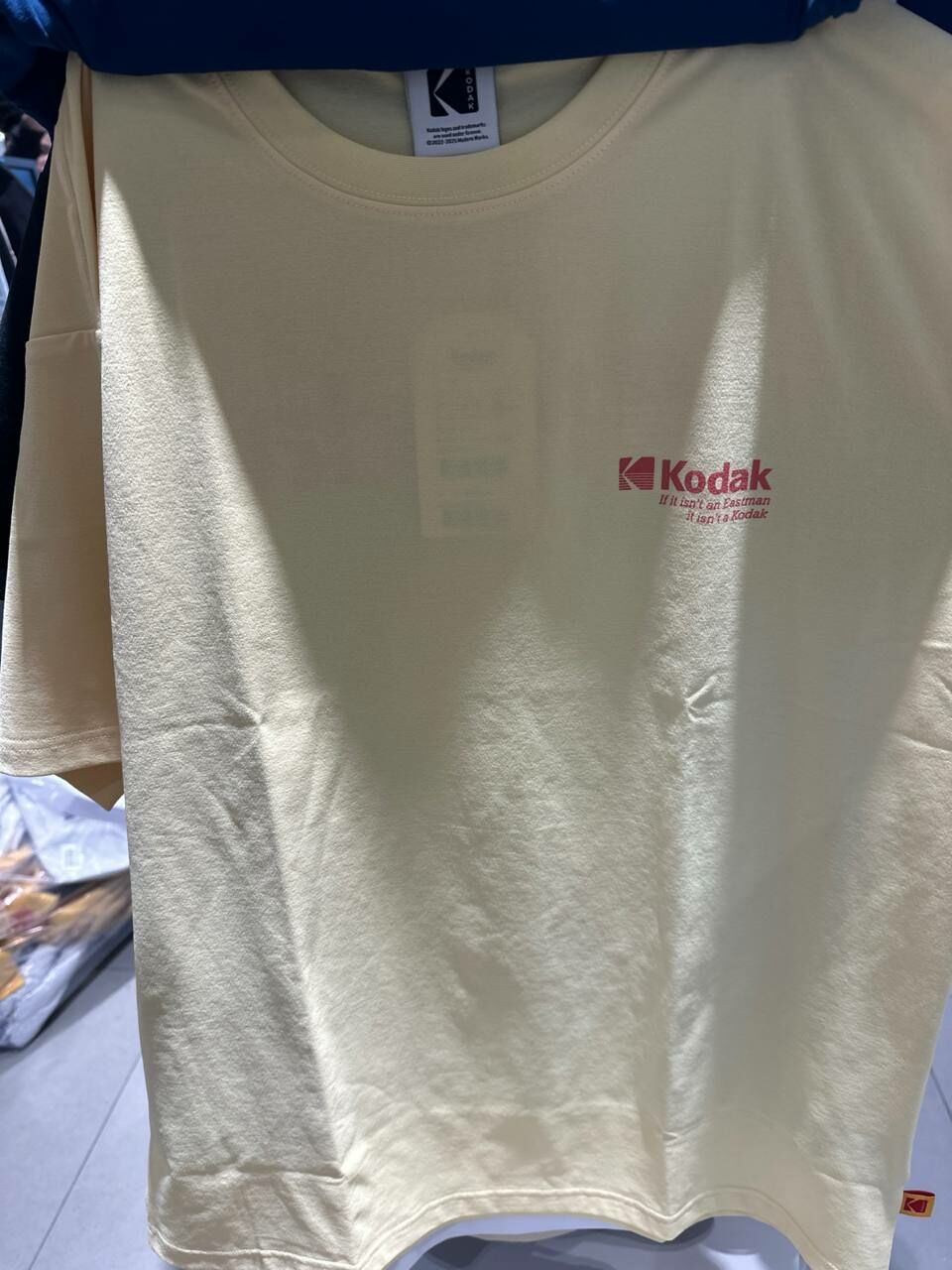 [S] KODAK COMMON ESSENTIAL WORDING SHORT SLEEVE T-SHIRT,YELLOW, K3223ERS37-YLW (SKD18)