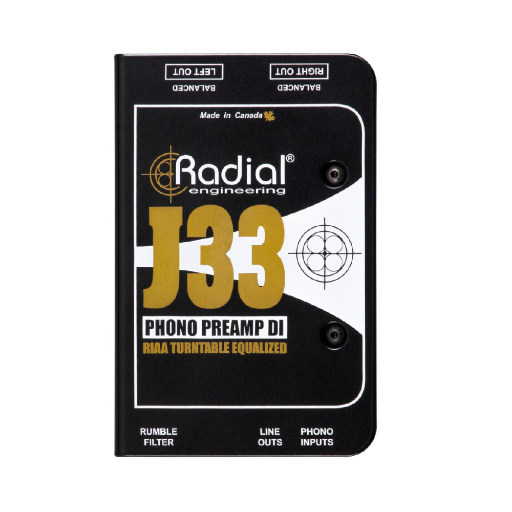 Radial Radial / J33 主動式立體聲DI Box(黑膠唱盤專用) — 三峽錄音 / 音響｜YA! 玩音樂