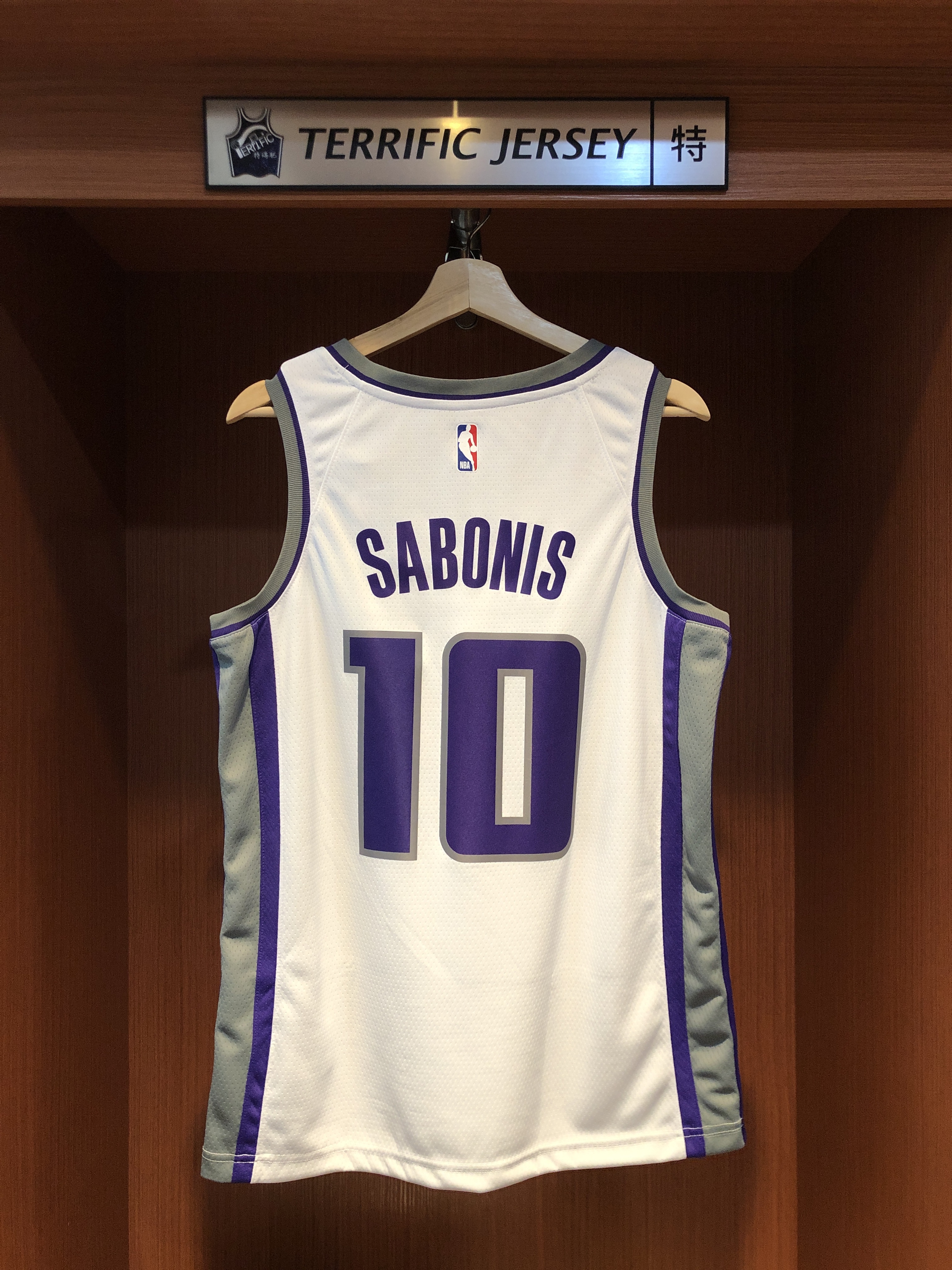 NBA球衣 Domantas Sabonis 沙加緬度國王白 Association Nike Swingman 球迷版 熱轉印 全新