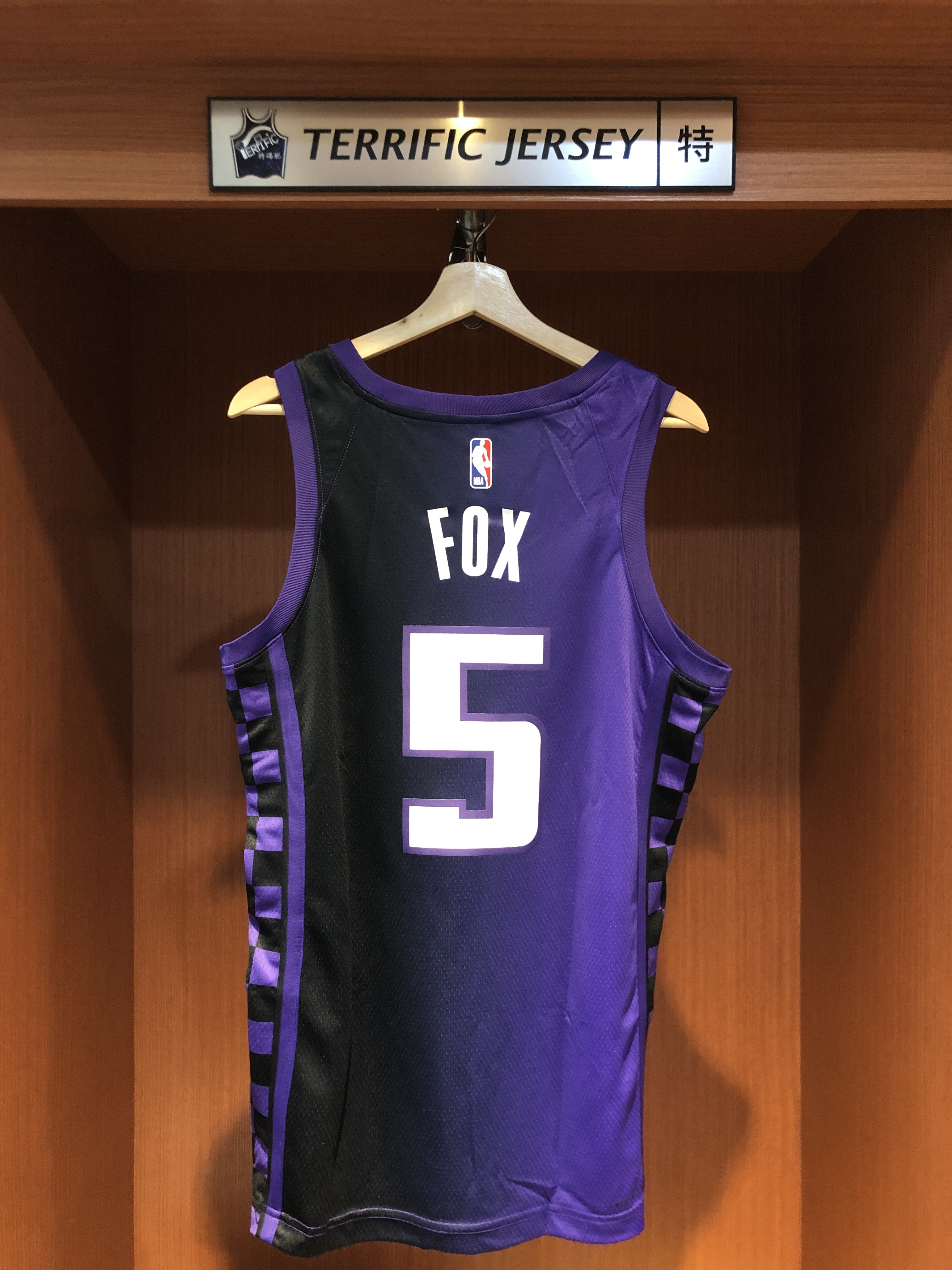 NBA球衣 De'Aaron Fox 沙加緬度國王紫 Statement Jordan Swingman 球迷版 熱轉印 全新