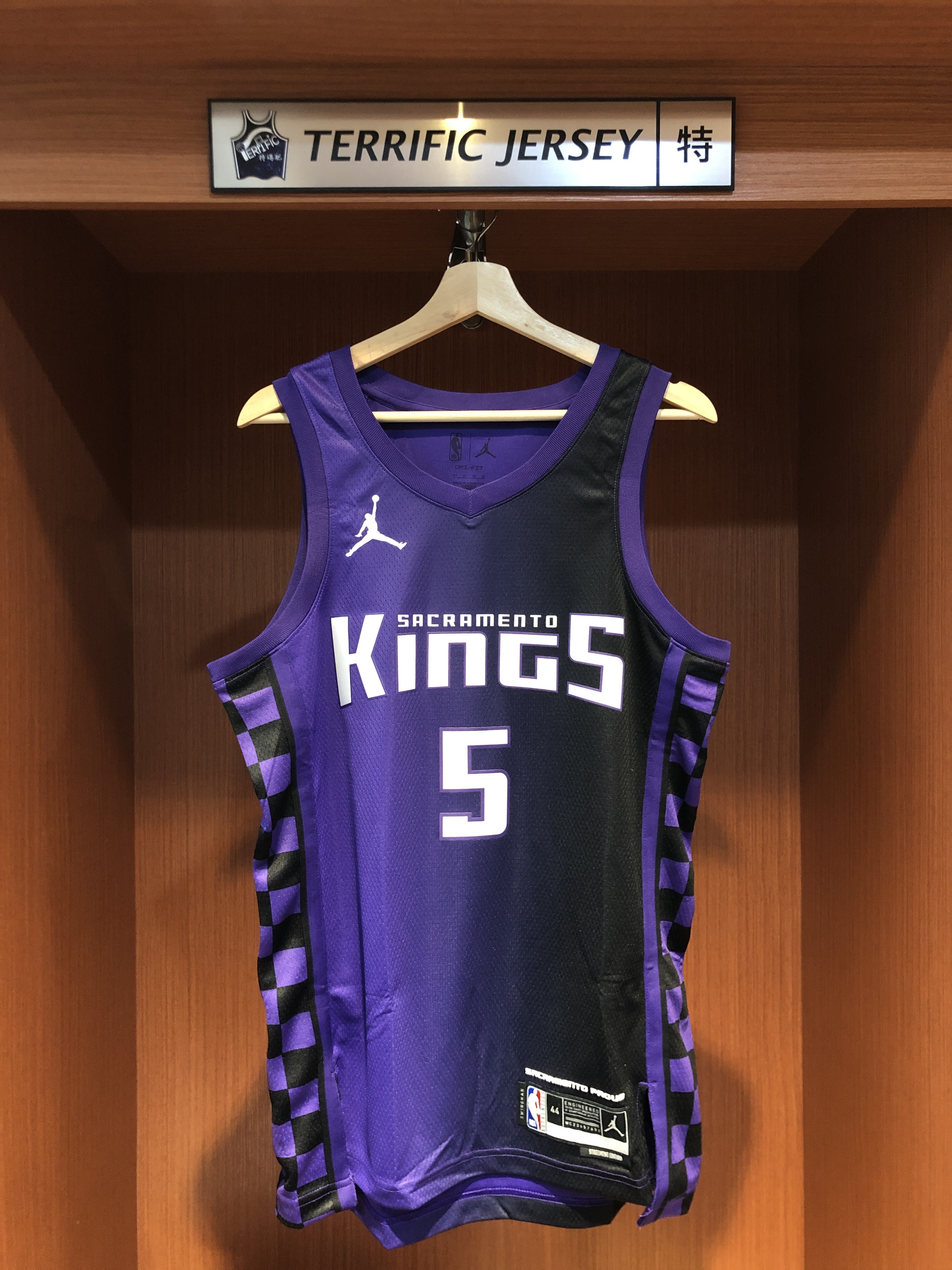 NBA球衣 De'Aaron Fox 沙加緬度國王紫 Statement Jordan Swingman 球迷版 熱轉印 全新