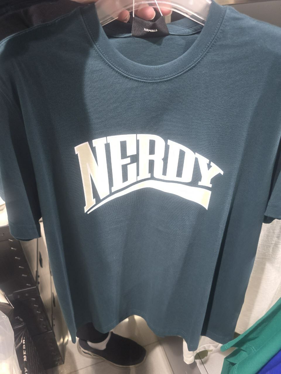 [S] NERDY BIG ARCH LOGO S/S T-SHIRT,DARK GREEN, PNEU24ST203903 (SN438)