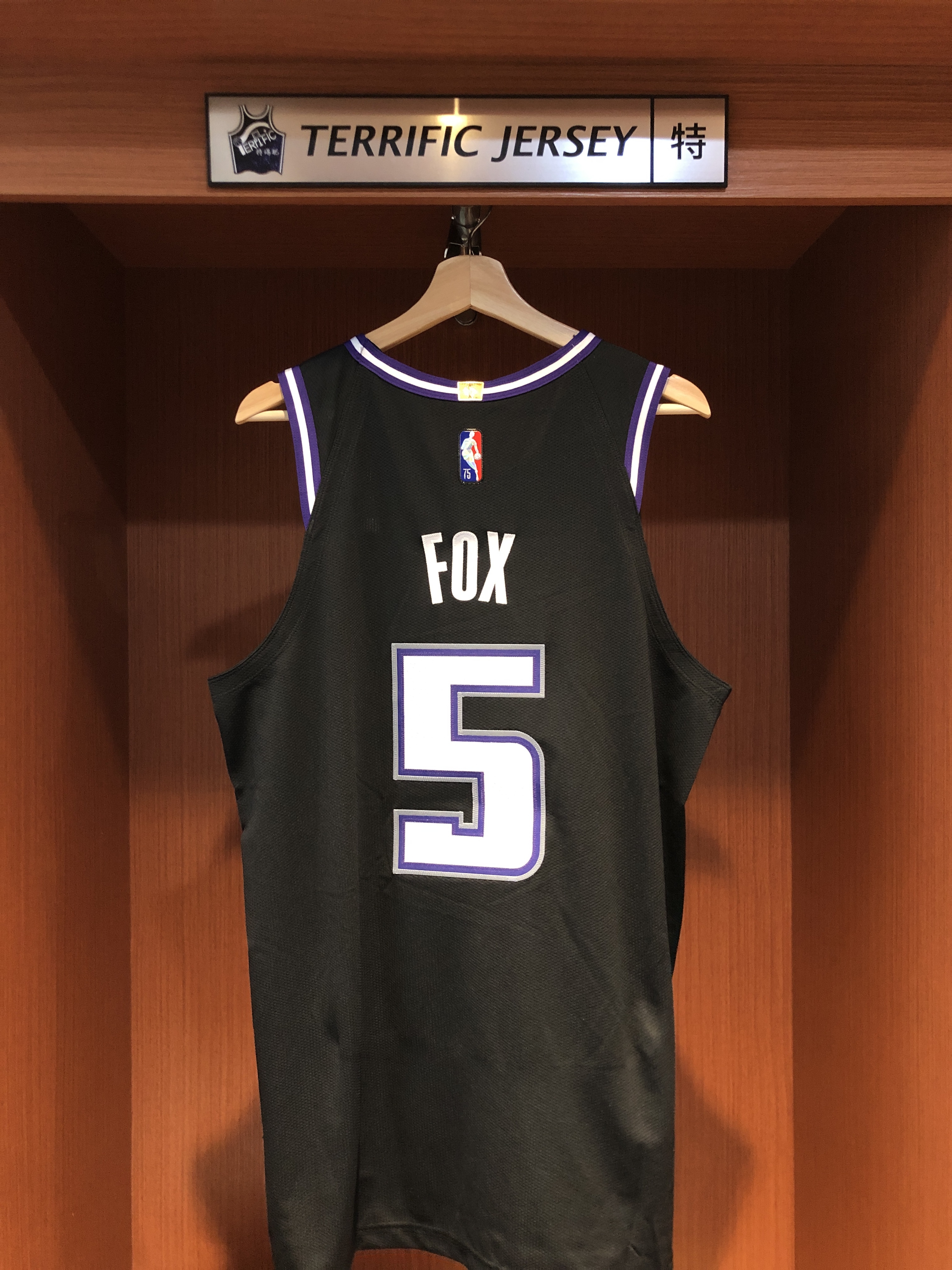 NBA球衣 De'Aaron Fox 沙加緬度國王城市 75周年 鑽石標 City Nike Authentic 球員版 電繡 全新