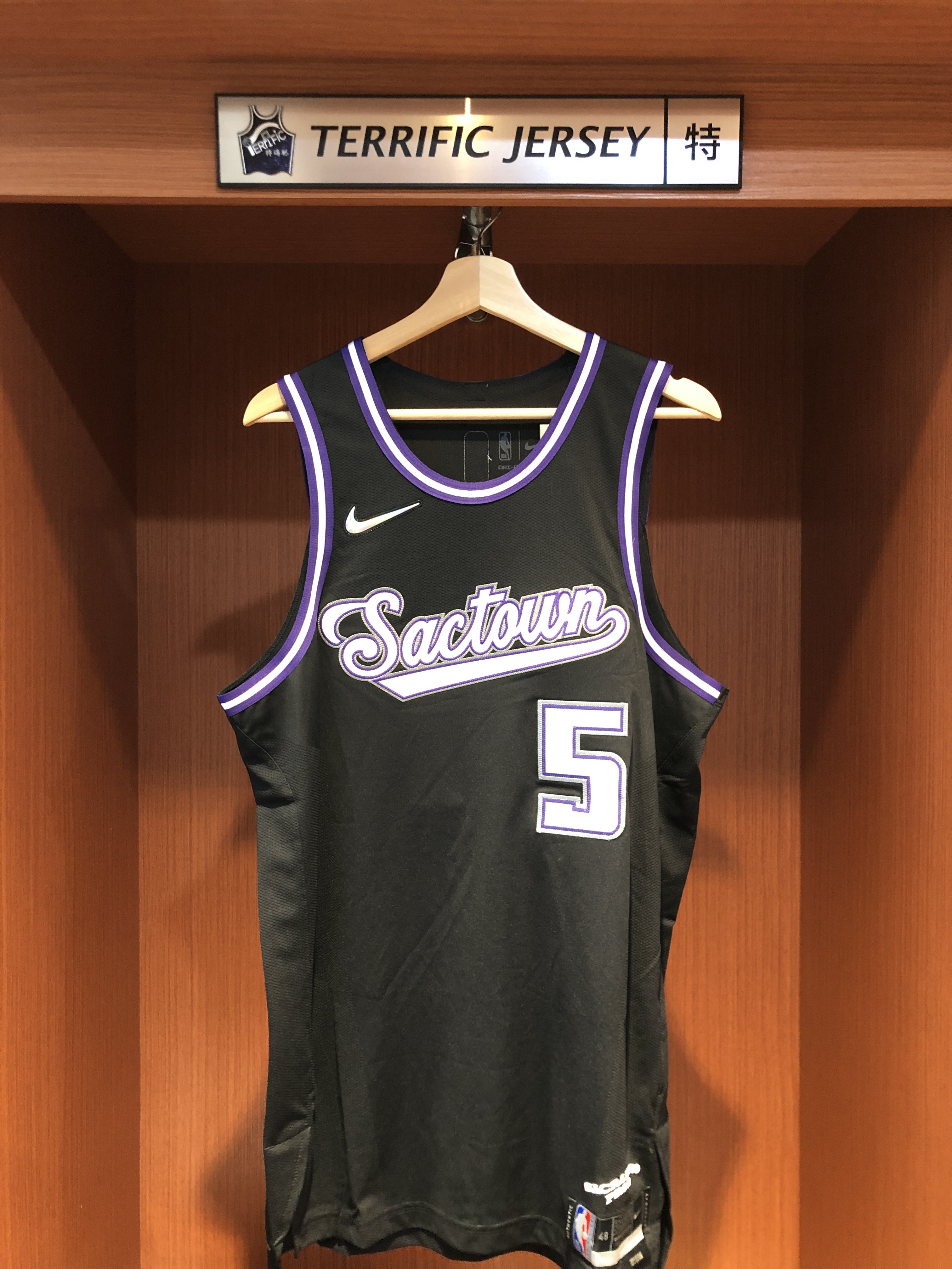 NBA球衣 De'Aaron Fox 沙加緬度國王城市 75周年 鑽石標 City Nike Authentic 球員版 電繡 全新