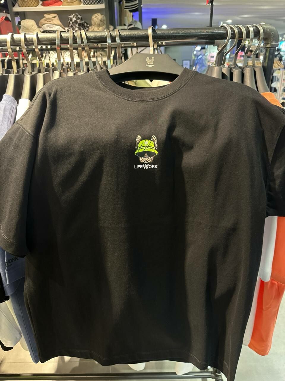 [S] LIFEWORK SMALL DOG TEE LOGO T-SHIRT,BLACK, LW242TS42340 (SLW453)