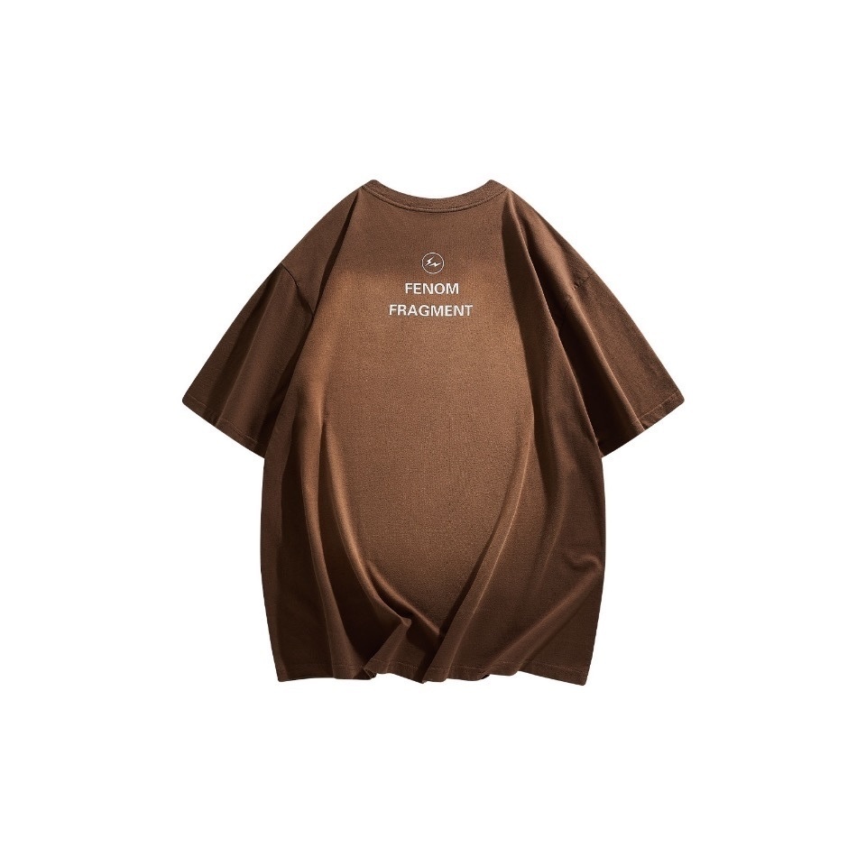 聯名 Dryworld X Fragment Design 美式復古漸層洗舊 水洗 胸口小閃電 背後小閃電 藤原浩 短袖 短T TEE J-YZ88782T3040