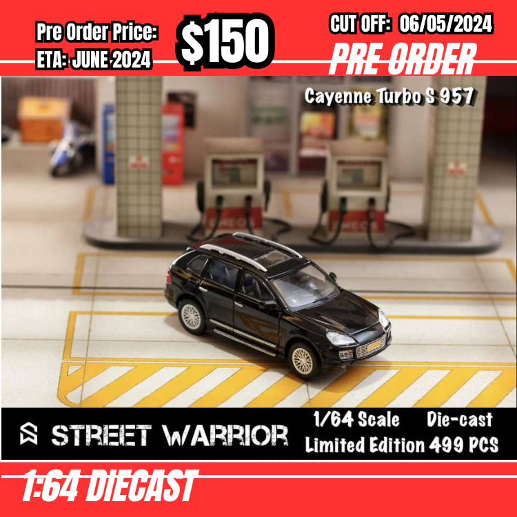 RS-$150 * Street Warrior * 1:64 Cayenne Turbo S Black [OD25/04]