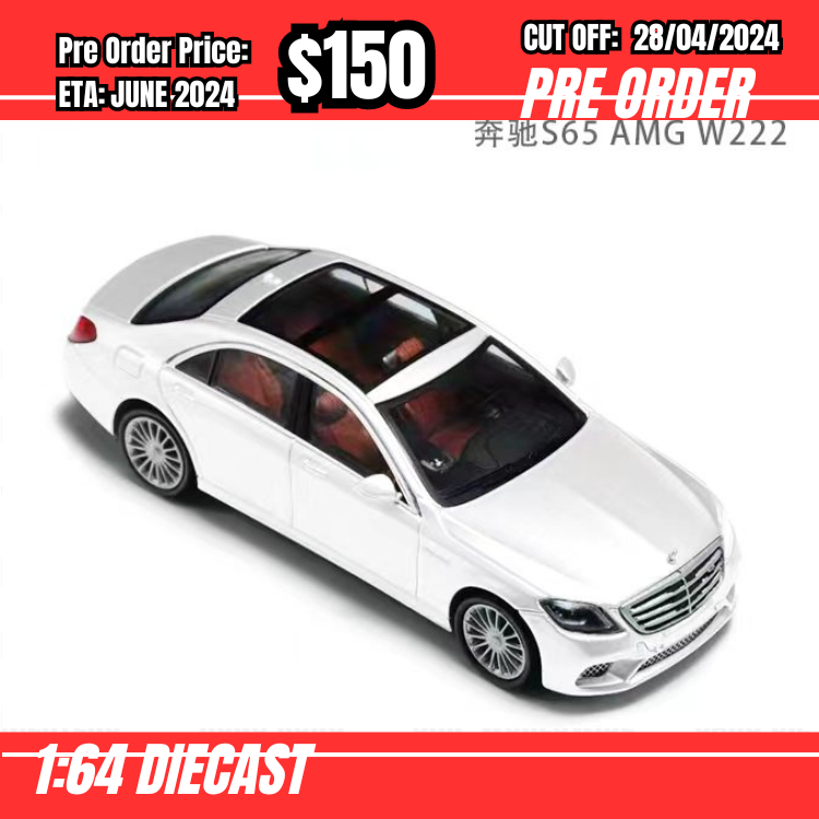 RS-$150 * Fine Works * 1:64 S65 AMG W222 White [OD25/04]