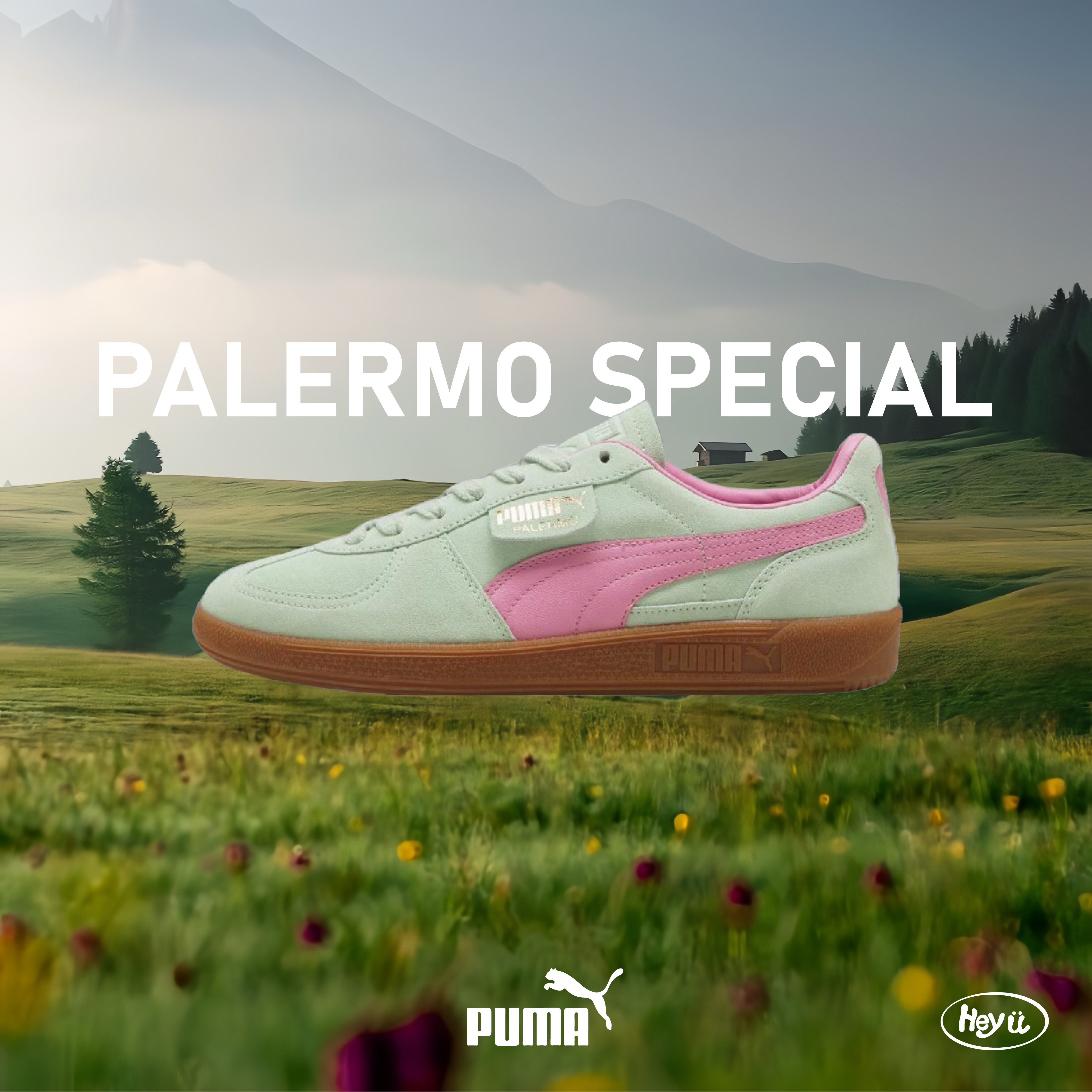 <IVE同款> PUMA Palermo Special (薄荷綠粉)