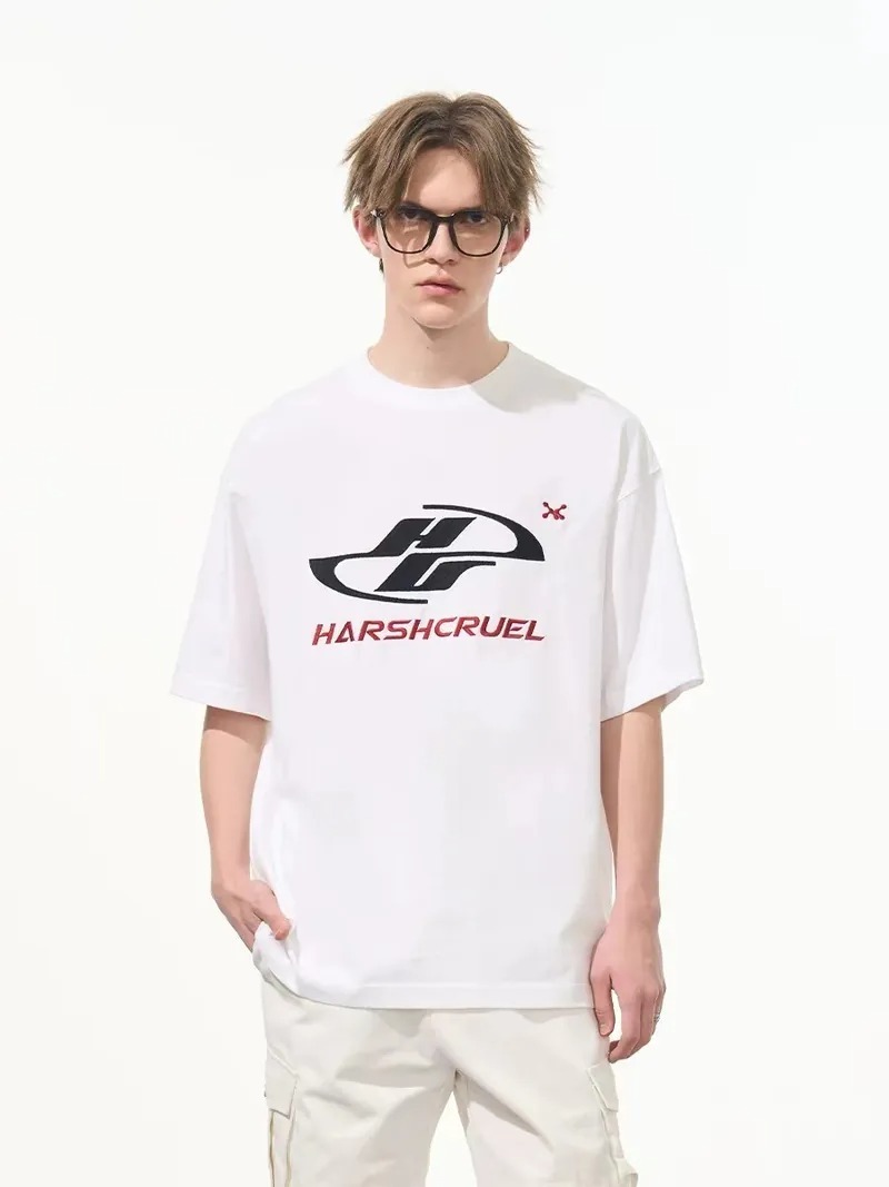 Harsh and Cruel 24SS 賽車風格刺繡Logo短袖 HL242020051
