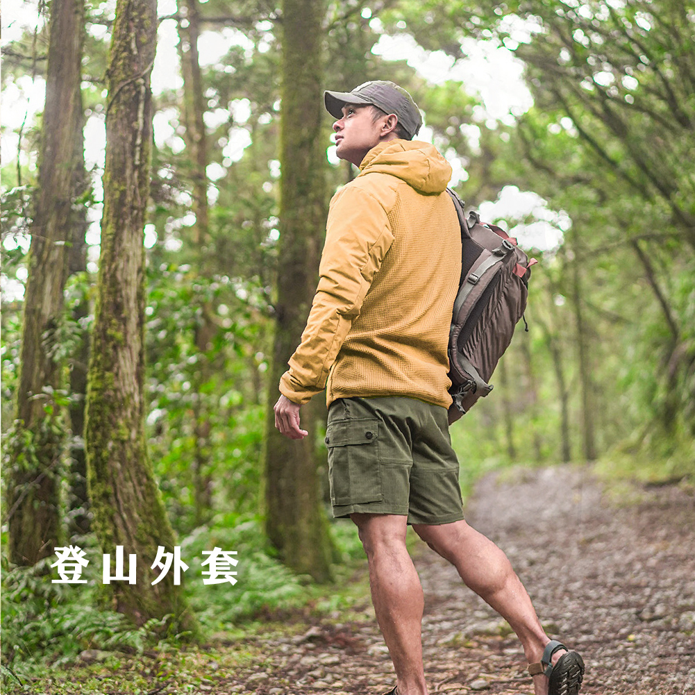 穿黃色外套男子 點進去可以到登山外套頁面