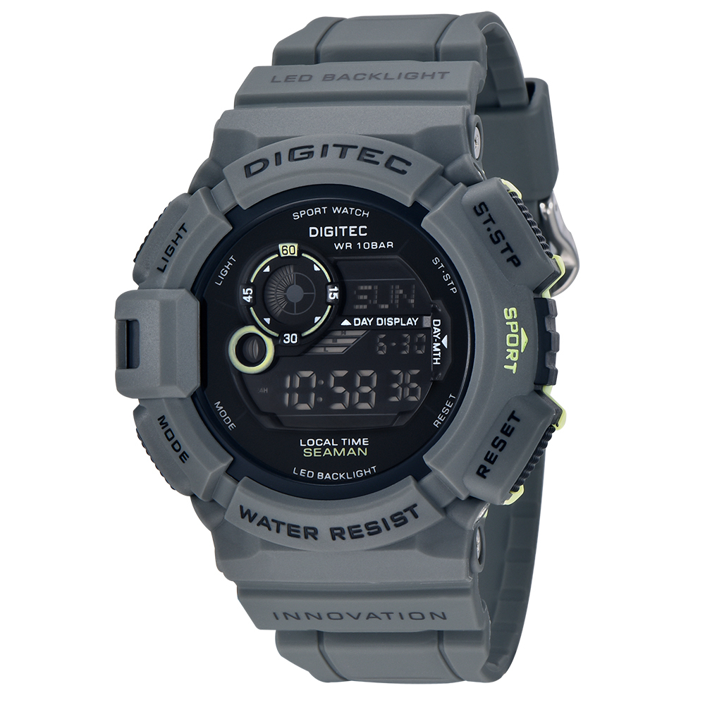 【DIGITEC 數碼科技】DG-5028T* 多功能 LED 矽膠 數位電子錶 手錶 -