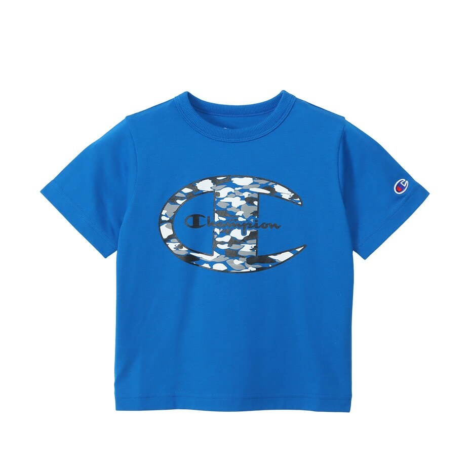 童裝 迷彩短TEE 運動套裝-藍色（CK-ZW02-340）