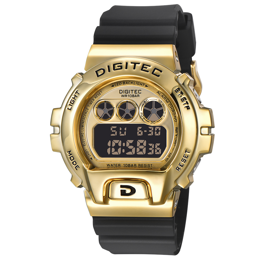 【DIGITEC 數碼科技】DG-5078T* 多功能LED背光矽膠數位電子錶*