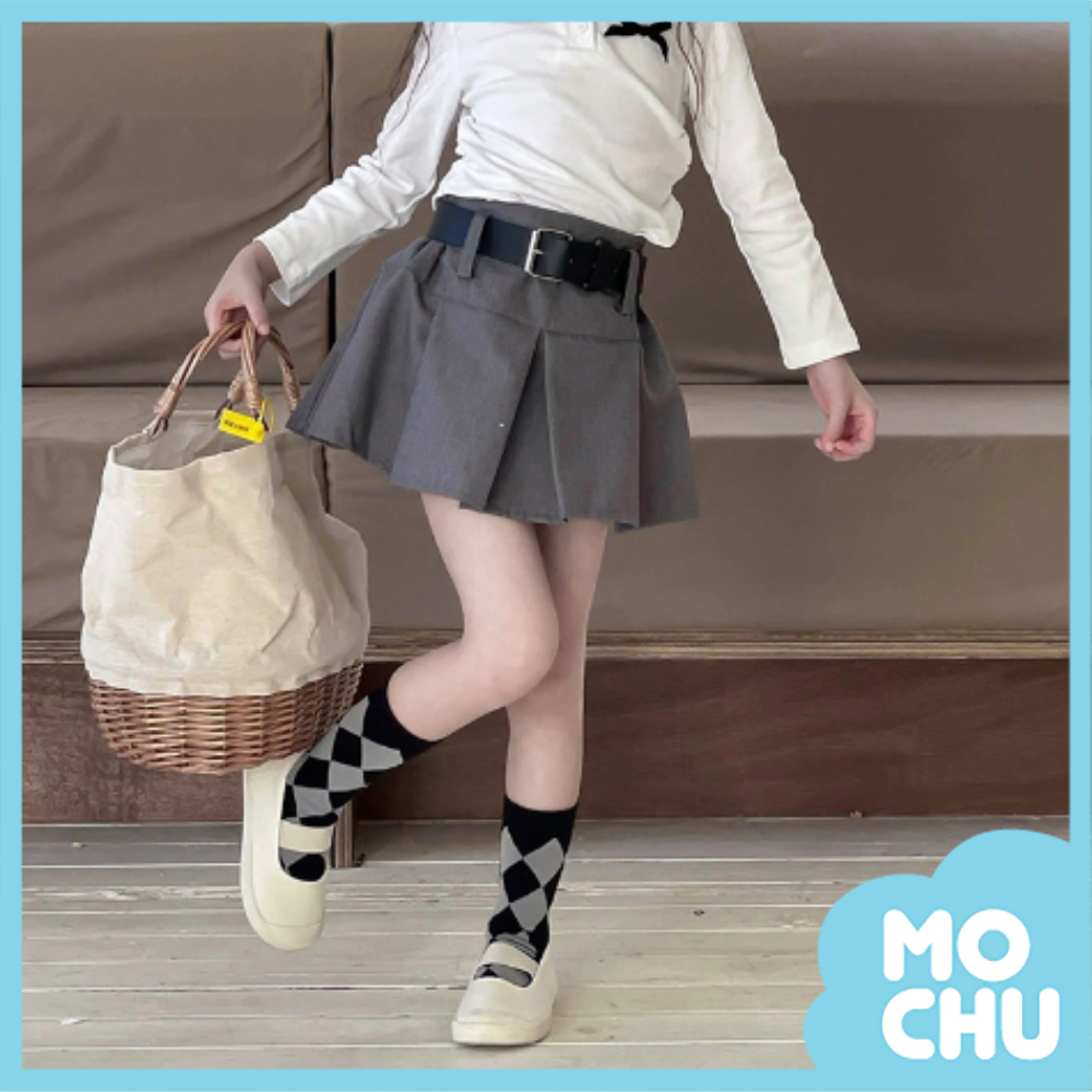 俏麗百摺短裙-附腰帶(二色)