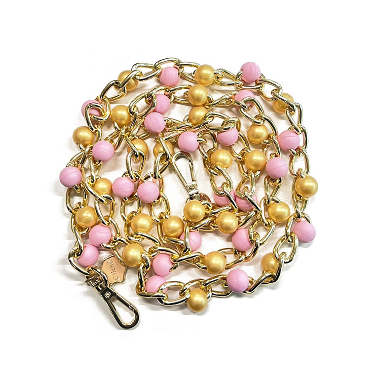 Candies Icy Strap(粉+金珍珠) - 125cm