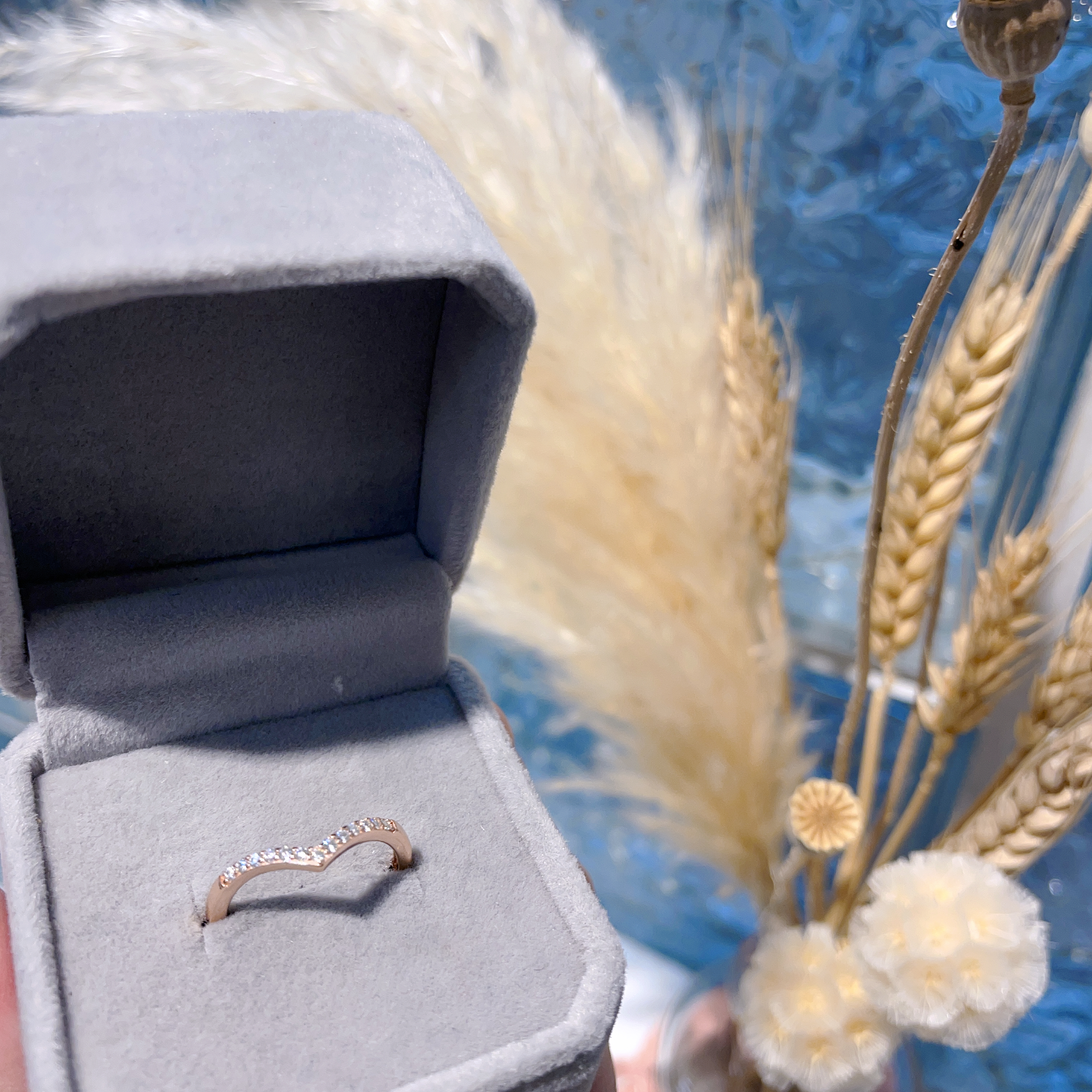 E412 莫桑戒指 0.015ct