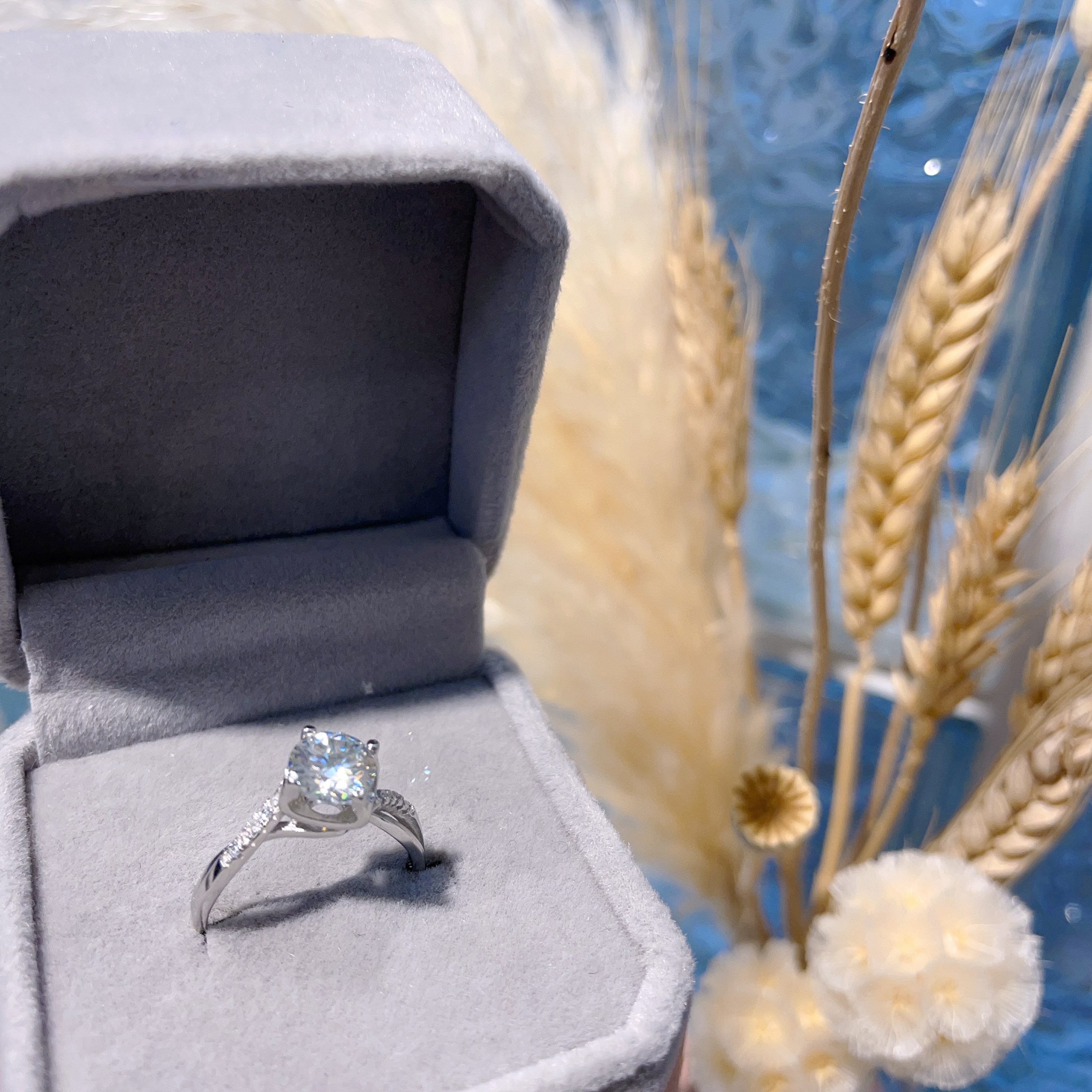 E419 莫桑戒指 1.00ct