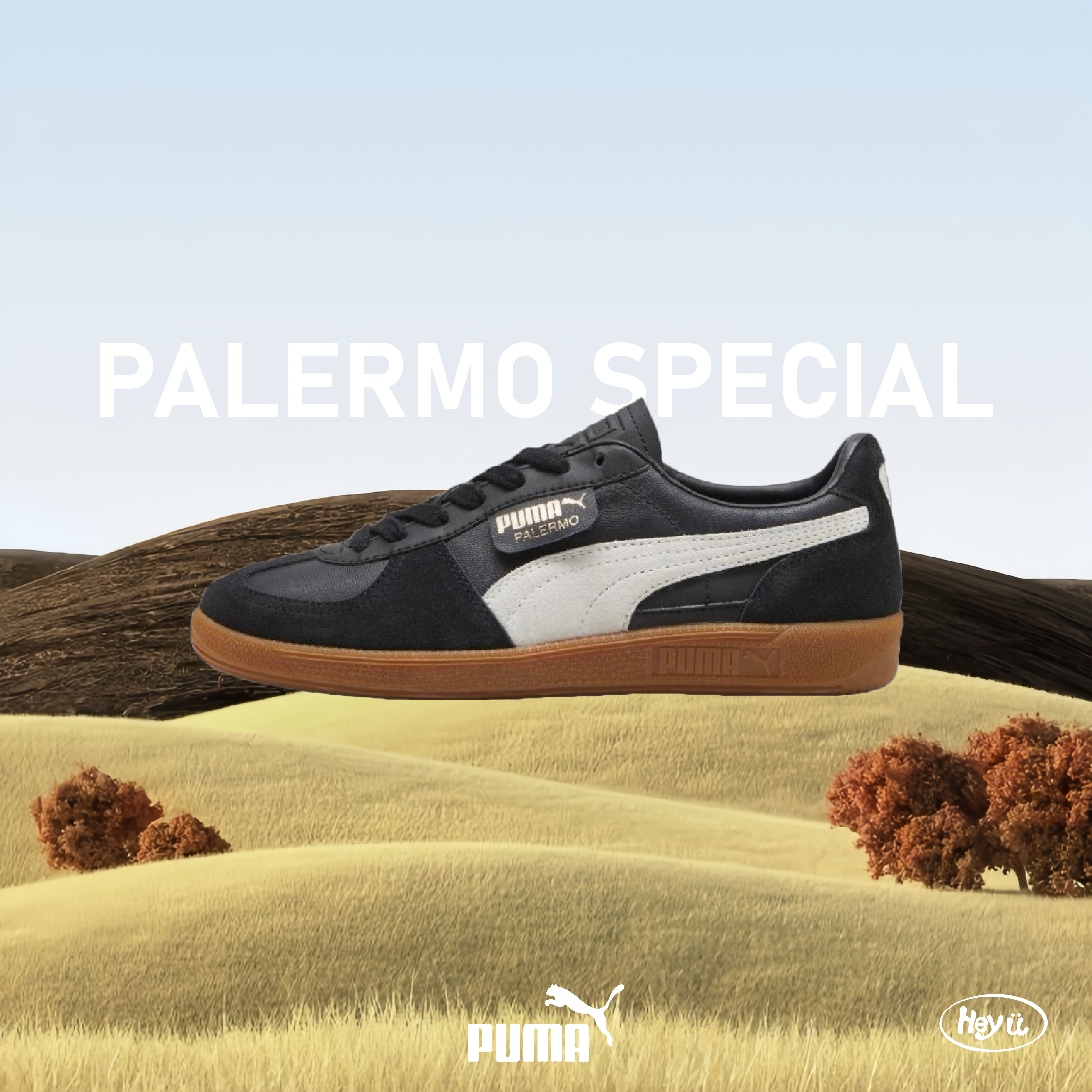 <IVE同款> PUMA Palermo Special (黑白)
