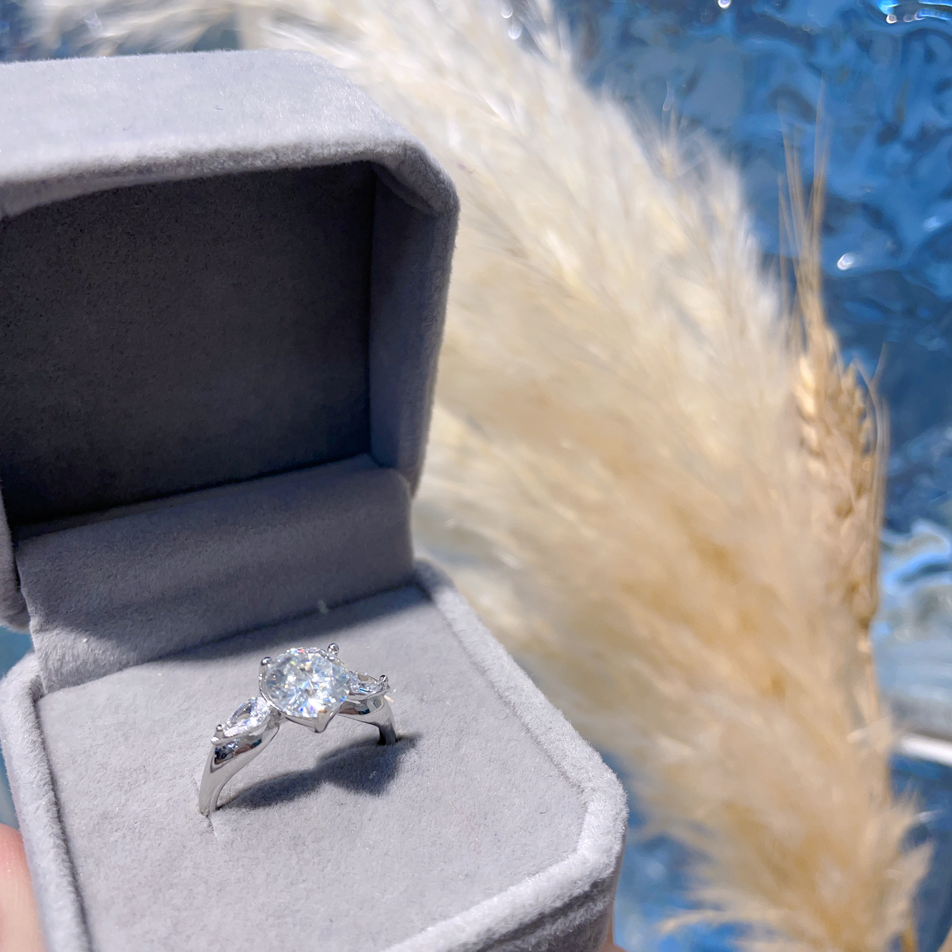 E420 莫桑戒指 1.00ct