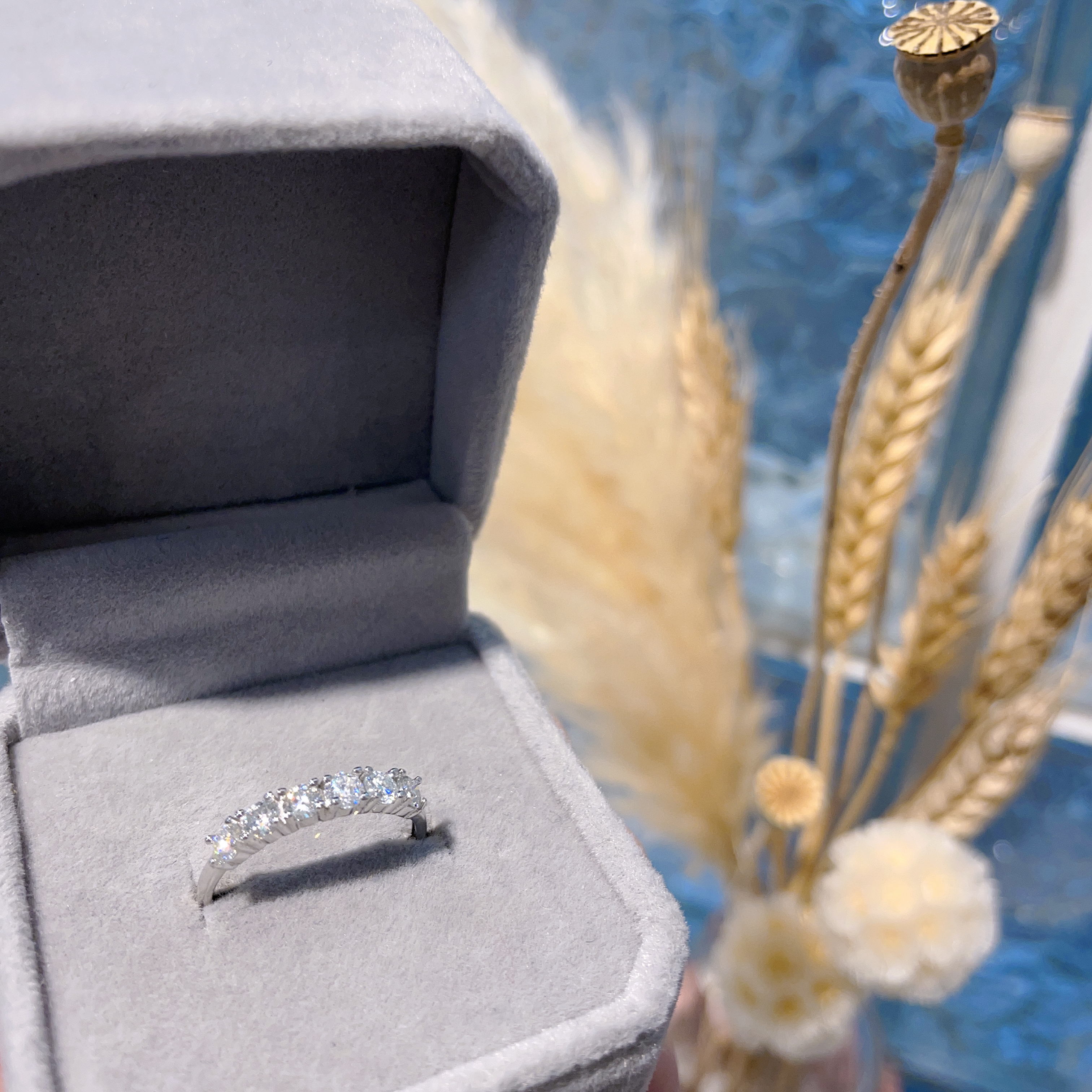 E425 莫桑大線戒 0.10ct