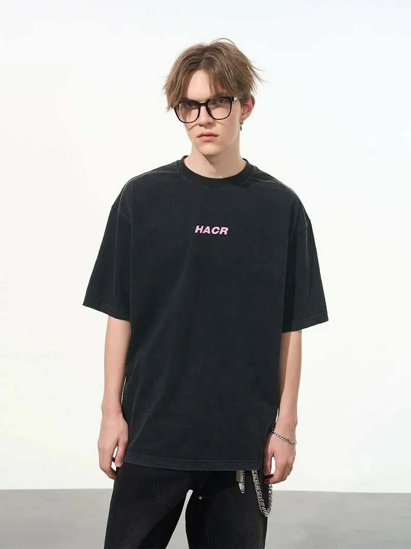 Harsh and Cruel 24SS 水洗做舊Code字母短袖 HJ242020043