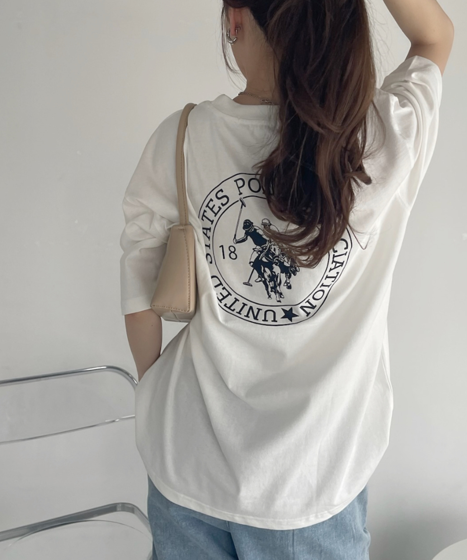 JP Polo後幅大logo top