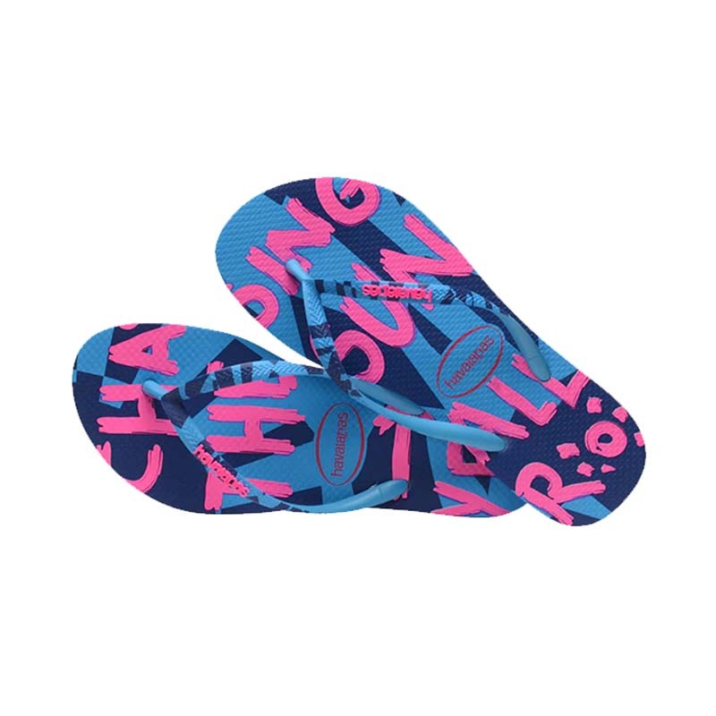 Havaianas Top Mix Flip Flops 人字拖 海灘鞋 巴西 滿版文字 女款 4144534-0212W [台灣現貨]