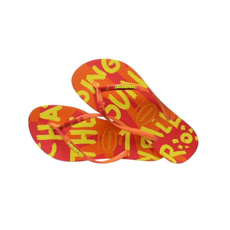 Havaianas Top Mix Flip Flops 人字拖 海灘鞋 巴西 滿版文字 女款 4144534-5735W [台灣現貨]