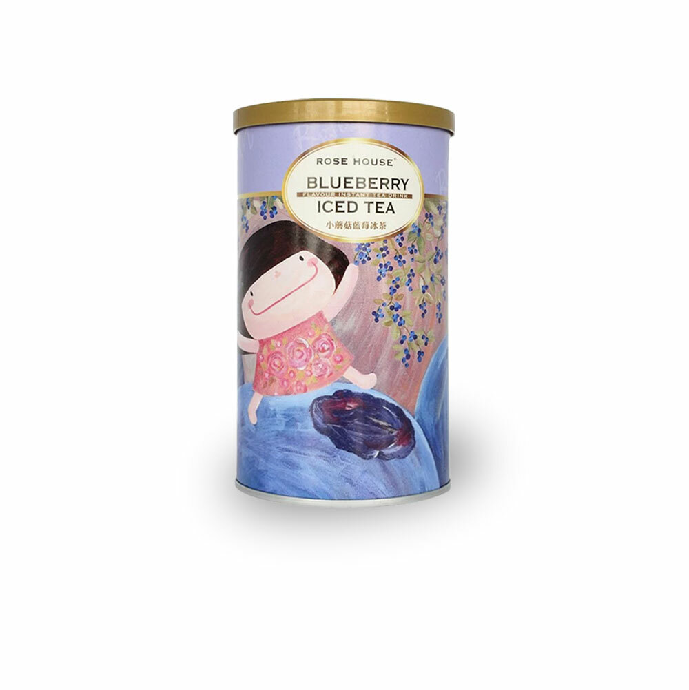 英式藍莓風味冰茶 280g茶粉/罐裝