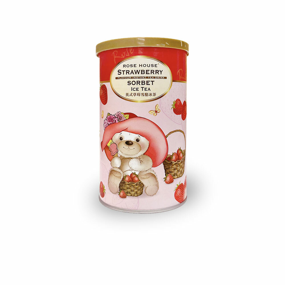 草莓雪酪風味冰茶 280g茶粉/罐裝