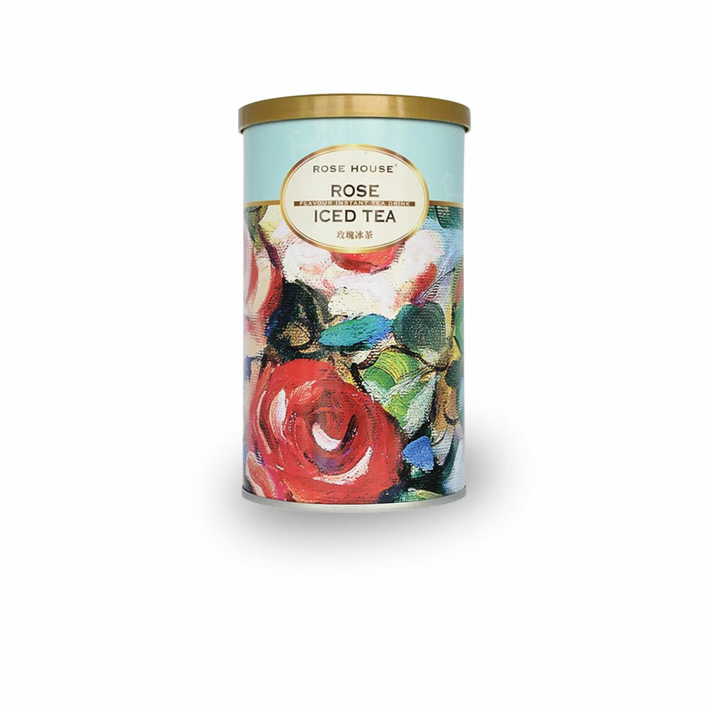 英式玫瑰風味冰茶 280g茶粉/罐裝