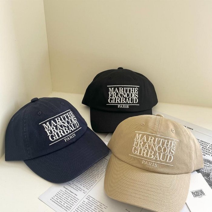 MARITHE FRANCOIS GIRBAUD MFG 韓國限定 刺繡LOGO 老帽 鴨舌帽
