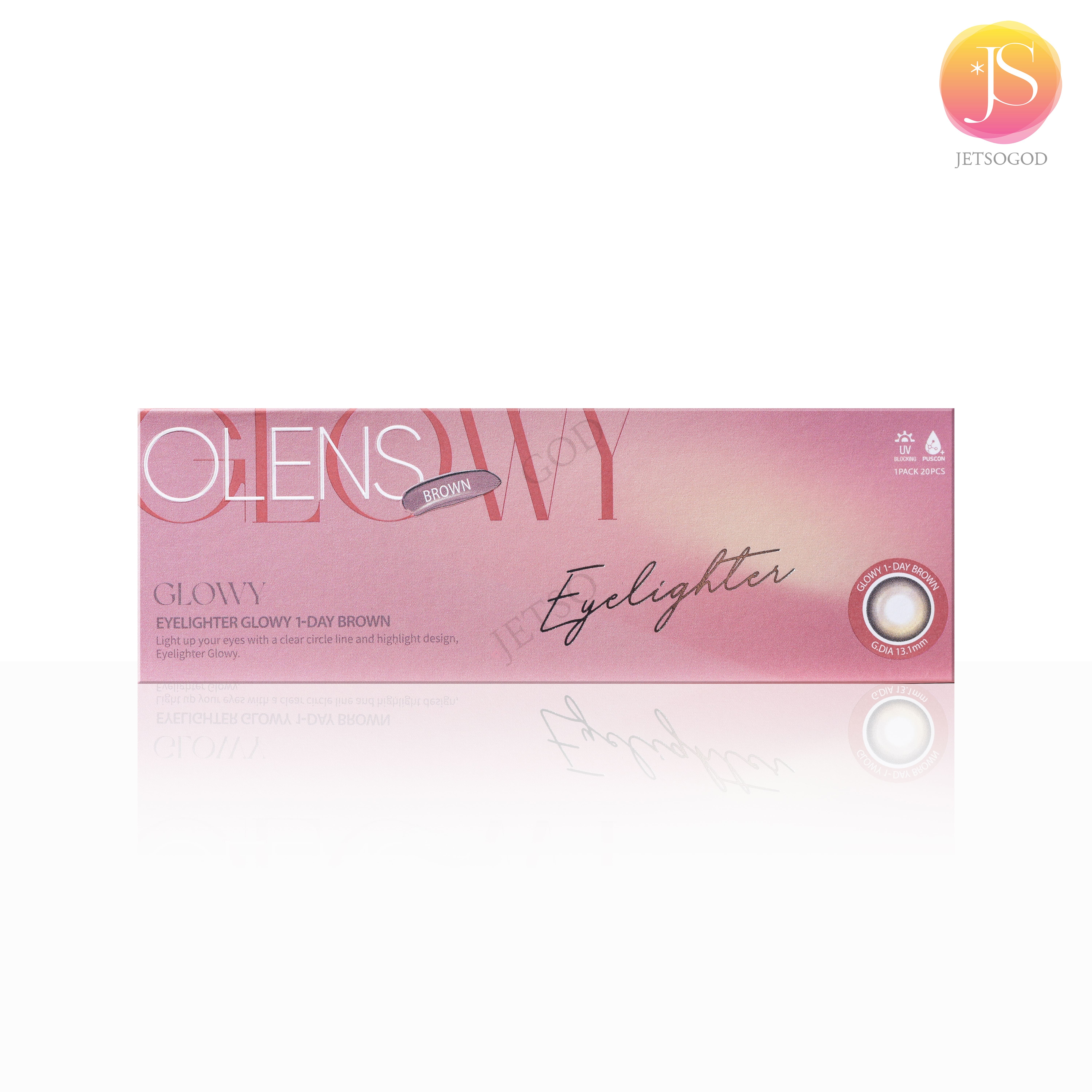 OLENS Eyelighter Glowy 1 Day (Brown)(20片)