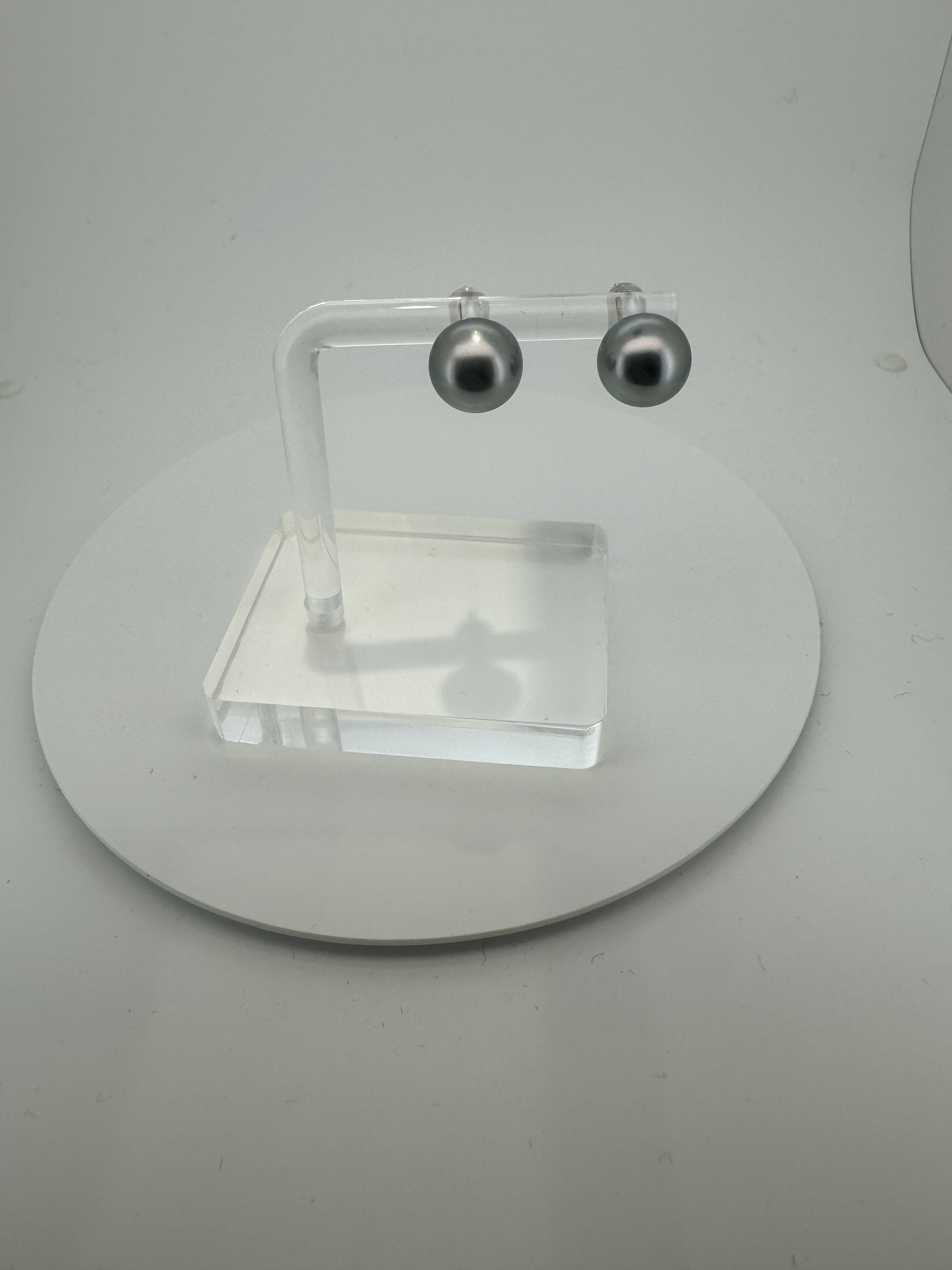 黑蝶珍珠耳環 9.9mm