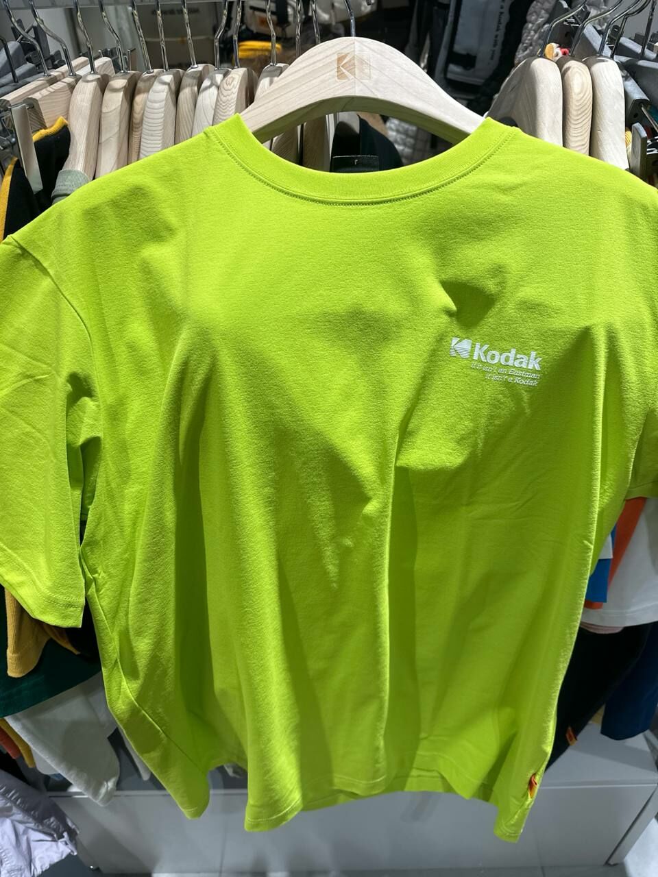 [S] KODAK AIRCHROME SORONA SEMI-OVERFIT SHORT SLEEVE T-SHIRT,YELLOW, K4223ERS37-YLW (SKD35)