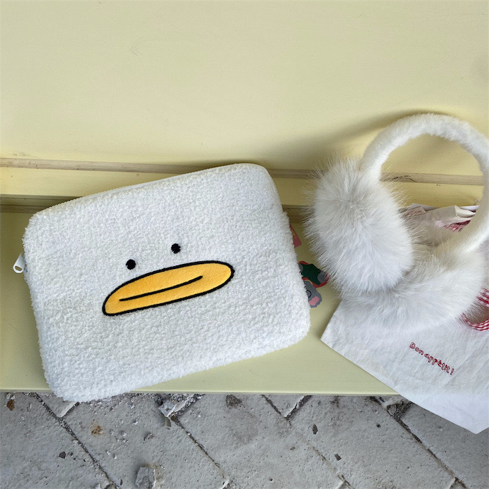 《42514》搞笑鴨鴨毛絨款ipad/電腦包