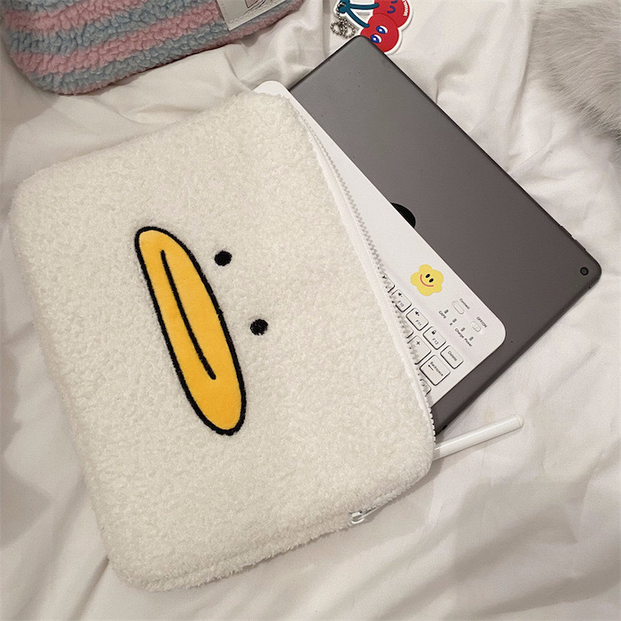 《42514》搞笑鴨鴨毛絨款ipad/電腦包