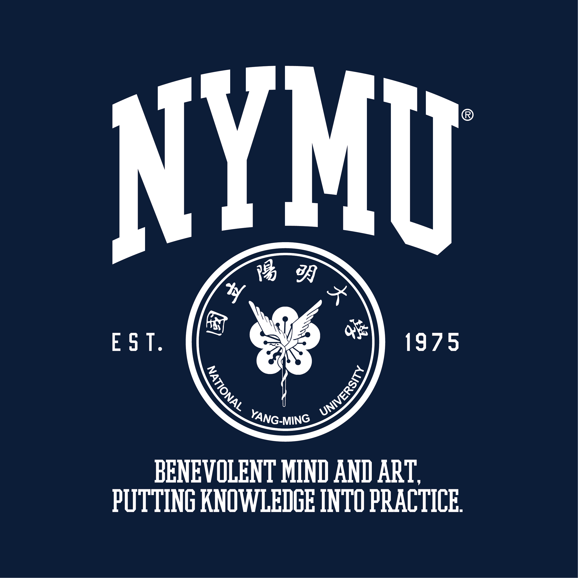 陽明大學校徽傳奇款 重磅T-Shirt (海軍藍)【預購】5/5陽明日現場販售