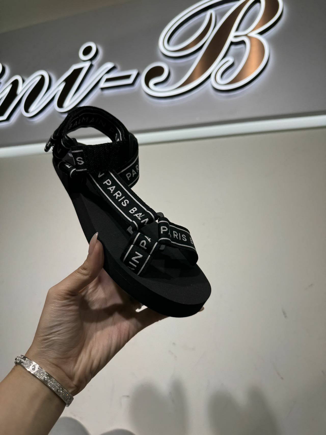 Balmain LOGO帶涼拖 -M