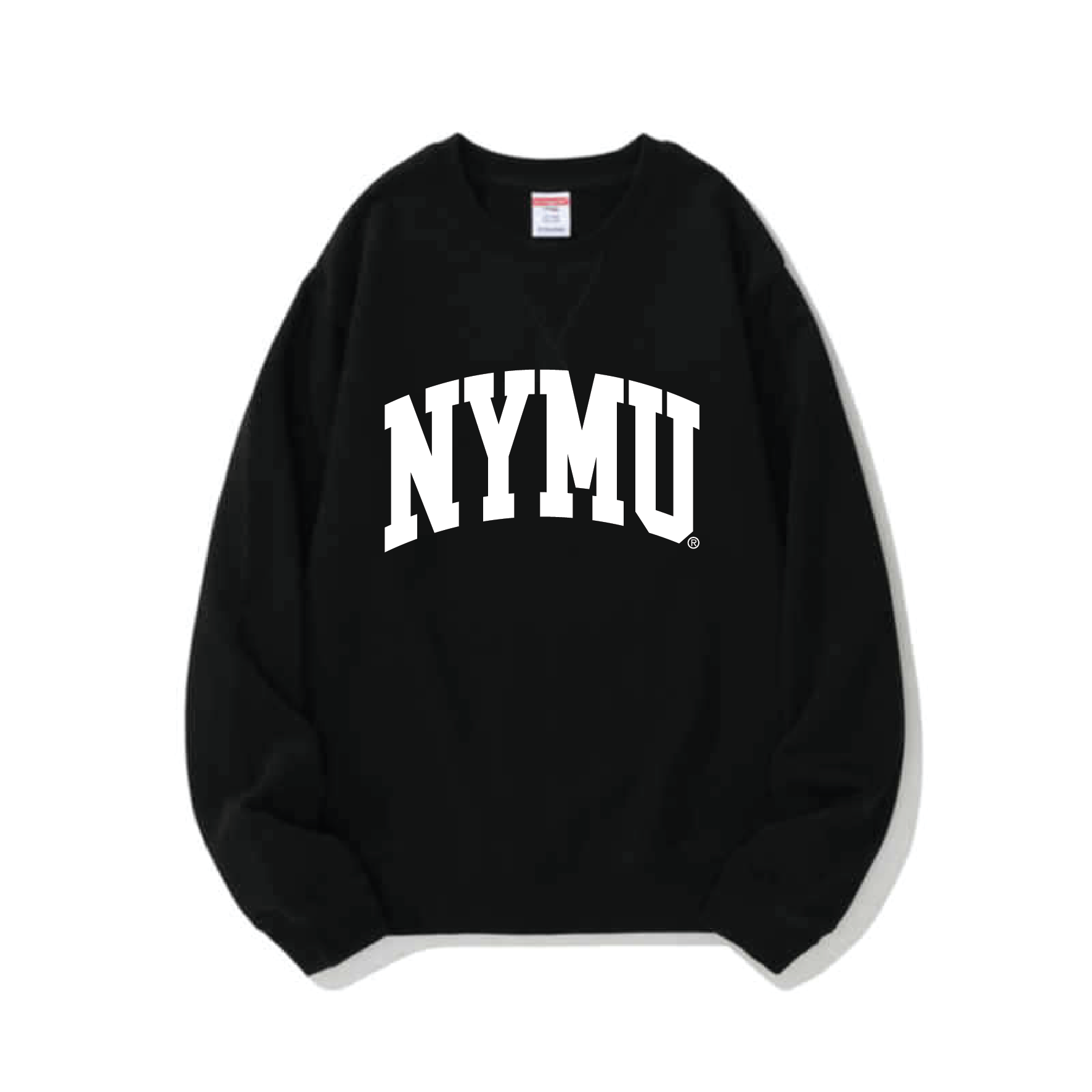 陽明大學 NYMU 美式大LOGO發泡印花 大學T (黑色)【預購】