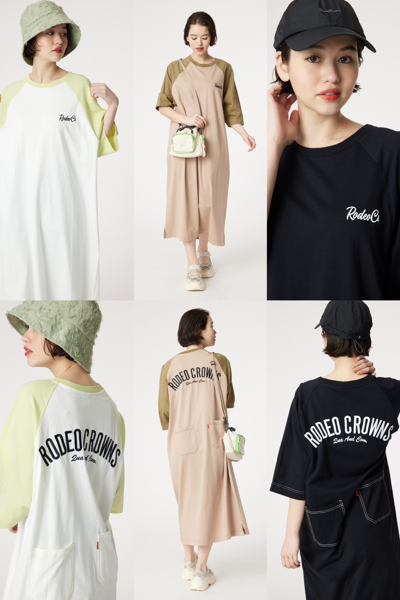 日系🇯🇵Rod*eo Crowns 拼色連衣裙-2400661