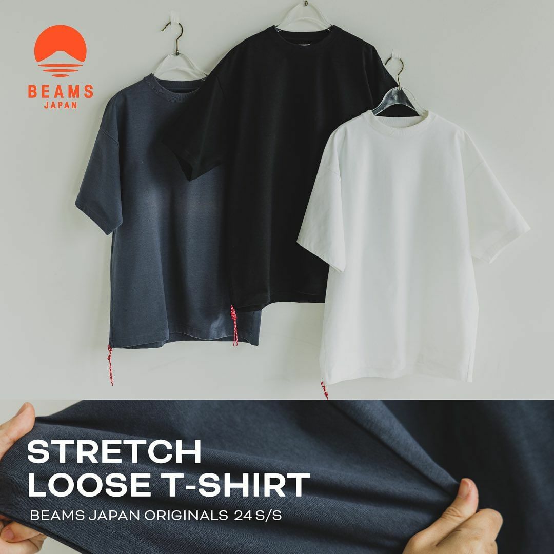 預購┃日本製 BEAMS JAPAN 組紐 紅繩 短TEE