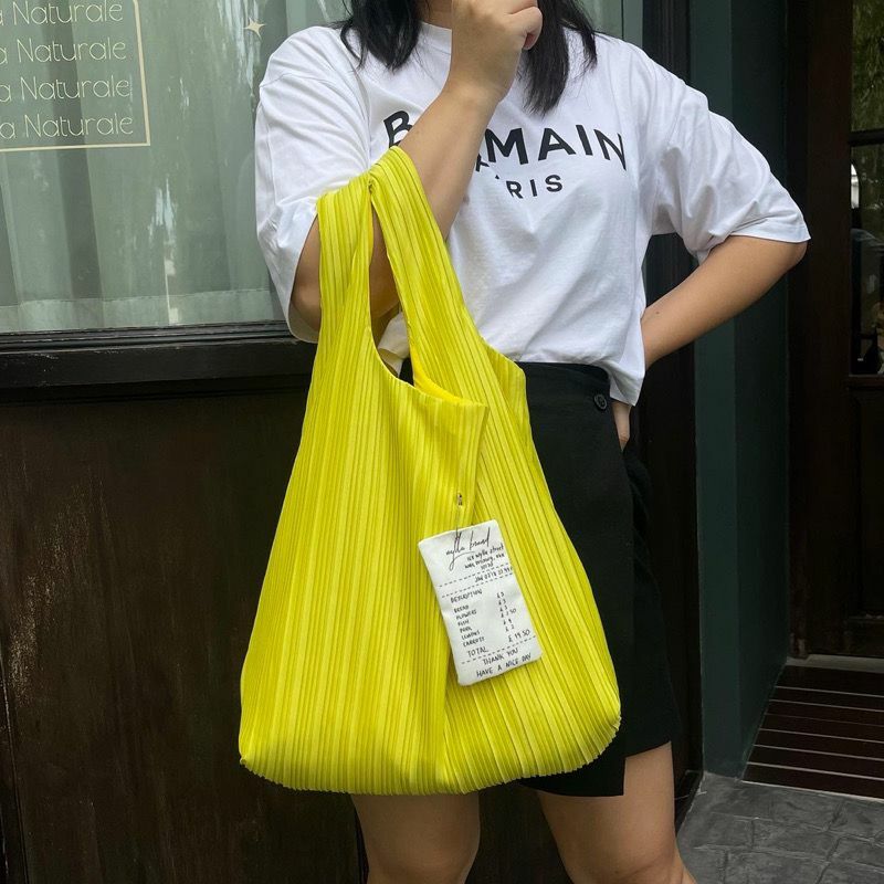 泰國🇹🇭潮牌 wylla 糖果系 Plisse 購物袋