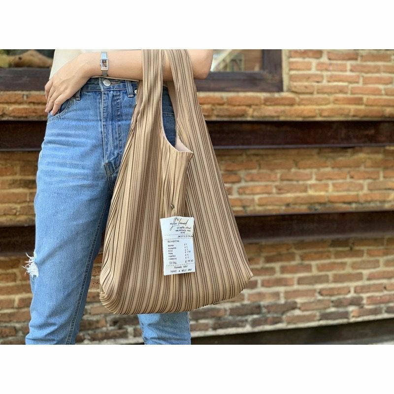 泰國🇹🇭潮牌 wylla 糖果系 Plisse 購物袋